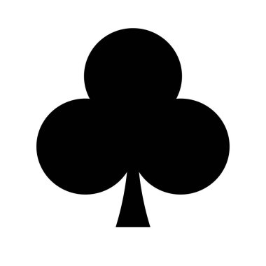 Kart yoncası silueti simgesi. Düzenlenebilir vektör.