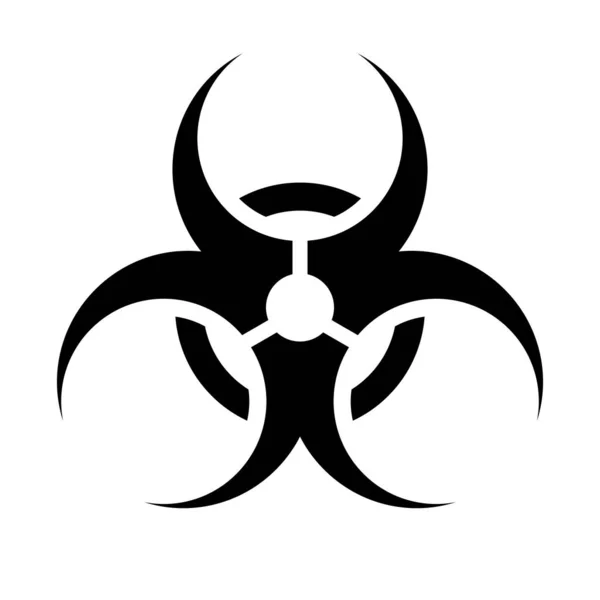 Biyolojik tehlike simgesi. Biyolojik Tehlike İşareti. Düzenlenebilir vektör.
