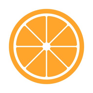 Basit meyve portakalı ikonu. Düzenlenebilir vektör.