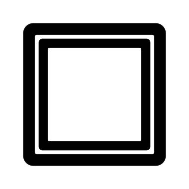 Modern kare şekil simgesi. Düzenlenebilir vektör.