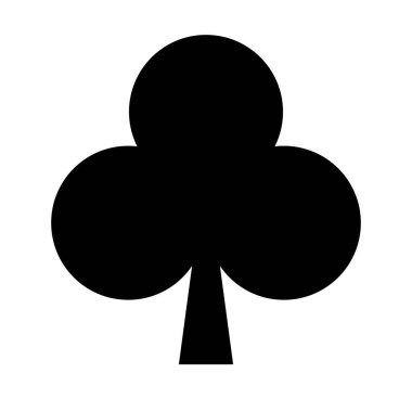 Basit yonca silueti simgesi. Düzenlenebilir vektör.