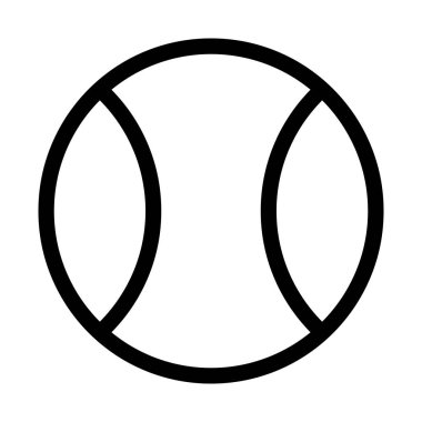 Basit bir beyzbol topu ikonu. Düzenlenebilir vektör.