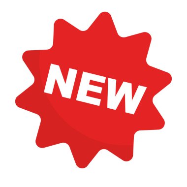 Yeni etiket simgesi. Düzenlenebilir vektör.