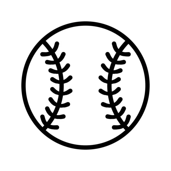 Beyzbol Topu Ikonu Beyzbol Topu Işareti Düzenlenebilir Vektör Telifsiz Stok Vektörler