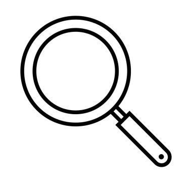 Basit bir kızartma tavası ikonu. Düzenlenebilir vektör.