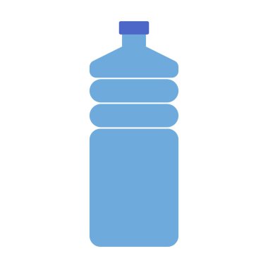 Su plastik şişe ikonu. Düzenlenebilir vektör.