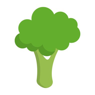 Yeşil sebze brokoli ikonu. Düzenlenebilir vektör.