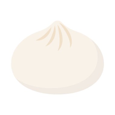 Buharda pişmiş et ikonu. Bao ikonu. Düzenlenebilir vektör.