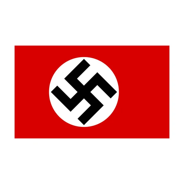Flagga Nazityskland Ikonen Redigerbar Vektor Royaltyfria Stockvektorer