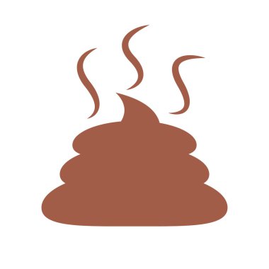 Kaka ve kötü koku ikonu. Vektör.