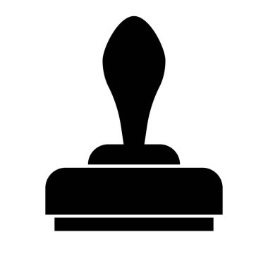 Siluet simgesini damgalayın. Siluet simgesini mühürle. Düzenlenebilir vektör.