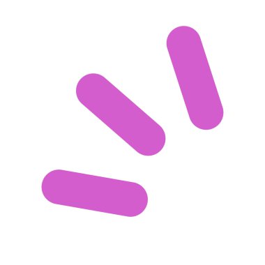 Pembe vurgu simgesi. Sürpriz ikon. Düzenlenebilir vektör.