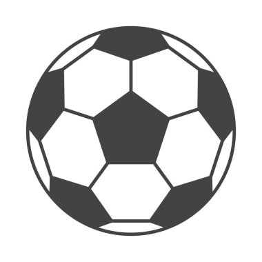 Futbol topu ikonu. Futbol ikonu. Düzenlenebilir vektör.