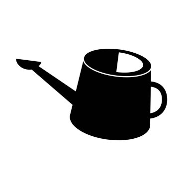 Sulama kutusu silueti simgesi. Düzenlenebilir vektör.