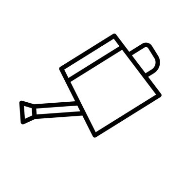 Basit bir sulama kutusu simgesi. Düzenlenebilir vektör.