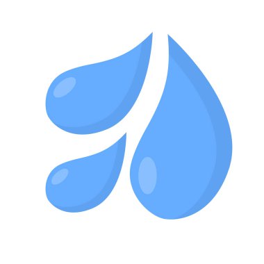 Su sıçratıyorum. Su damlacıkları. Düzenlenebilir vektör.