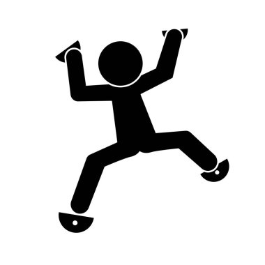 Kaya parçalarının silueti. Düzenlenebilir vektör.