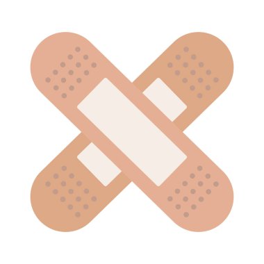 Düz dizayn alçı ikonu. Düzenlenebilir vektör.