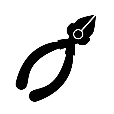 Basit kerpeten siluet simgesi. Düzenlenebilir vektör.