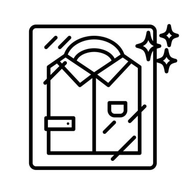 Temiz ve parlak tişört ikonu. Düzenlenebilir vektör.