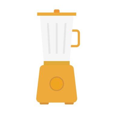 Turuncu mutfak blender ikonu. Düzenlenebilir vektör.