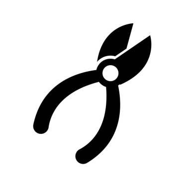 Basit meme ucu silueti simgesi. Düzenlenebilir vektör.