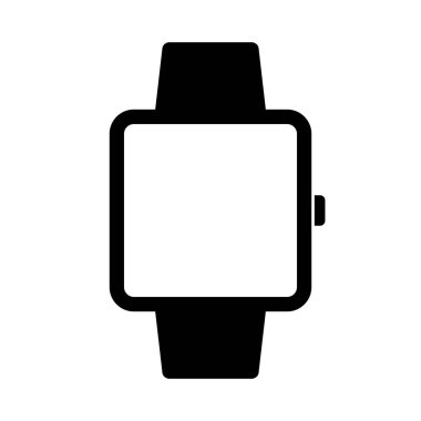 Basit bir akıllı saat simgesi. Düzenlenebilir vektör.