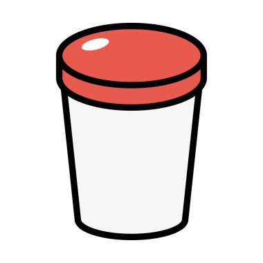 Basit protein karıştırıcı ikonu. Düzenlenebilir vektör.