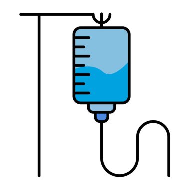 Düz dizayn serum damlası ikonu. Düzenlenebilir vektör.