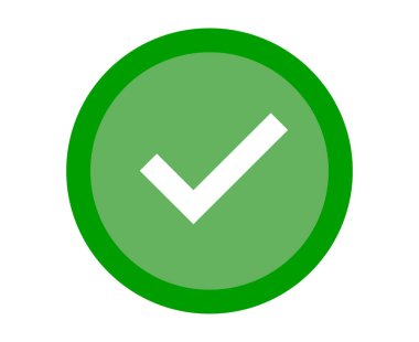 Basit tasarım yuvarlak onay kutusu simgesi. Düzenlenebilir vektör.