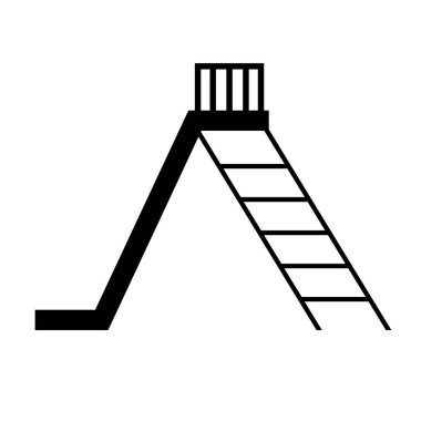 Basit tasarım slayt simgesi. Düzenlenebilir vektör.