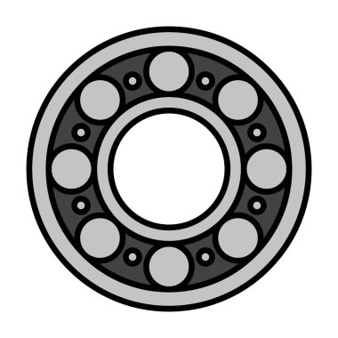 Düz tasarım bilye ikonu. Düzenlenebilir vektör.