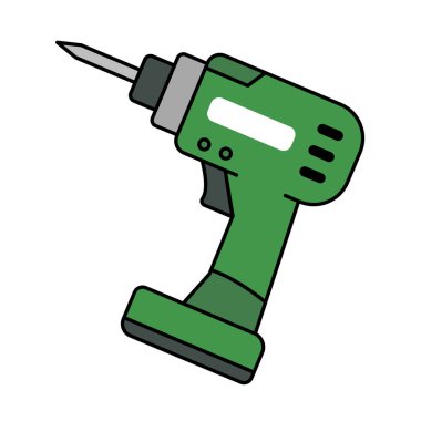 Kablosuz Yeşil Darbe Sürücüsü simgesi. Düzenlenebilir vektör.