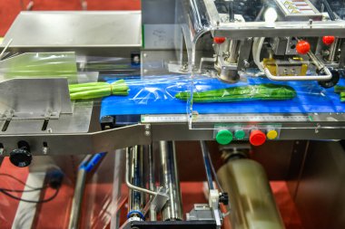 Fabrikada ambalaj makinesi tarım sebzeleri yatay hız ambalajı