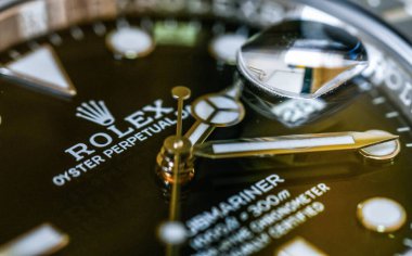 Bangkok Tayland - 28 Ocak 2021 Rolex Denizaltı Tarihi Çelik Erkekler Bilek Saati