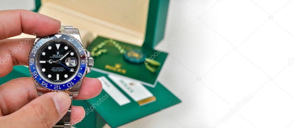 Bangkok Thailand- June 24,2023: Rolex GMT-Master II 
