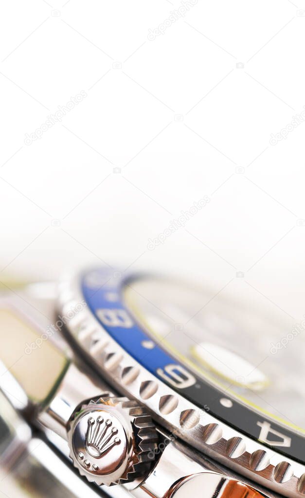 Bangkok Thailand- Feb 20,2022 :Close up Rolex GMT-Master II 