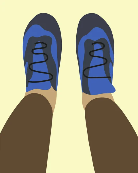 Vetor Ilustração Isolada Sapatos Rocha Sapatos Rocha Para Escalada Escalada —  Vetores de Stock