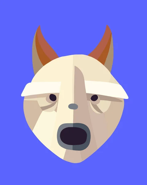 Vektor Izolované Ilustrace Zvířecí Masky Logo Psí Hlavy — Stockový vektor