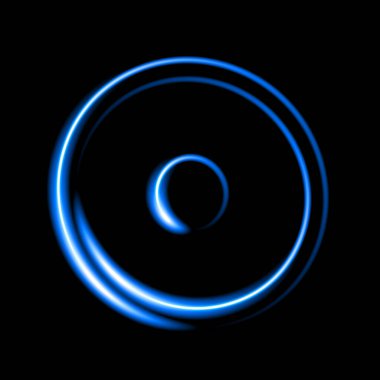 Astrolojik işaret güneşinin neon etkisiyle izole edilmiş vektör çizimi.