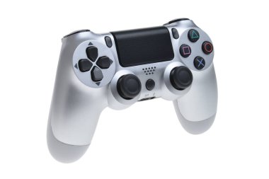 Oyun kumandası beyaz arkaplanda izole edildi