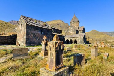 View of Monastery Vorotnavank in Armenia. clipart