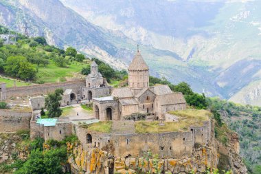 View of the Tatev monastery, Armenia. clipart