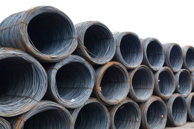 İnşaat alanında çelik tel rulo