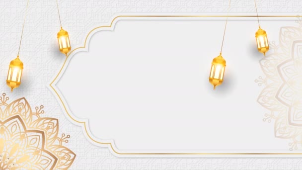 Ramadan Background Animation Banner Promotion Resolution — Stok Video