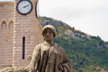 Prens Albert anısına yapılan heykel, Grimaldi Sarayı Prensleri, Kraliyet Sarayı, Monako Fransız Rivierası 