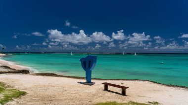 Club Med Punta Cana 'da Trident Poseidon heykeli