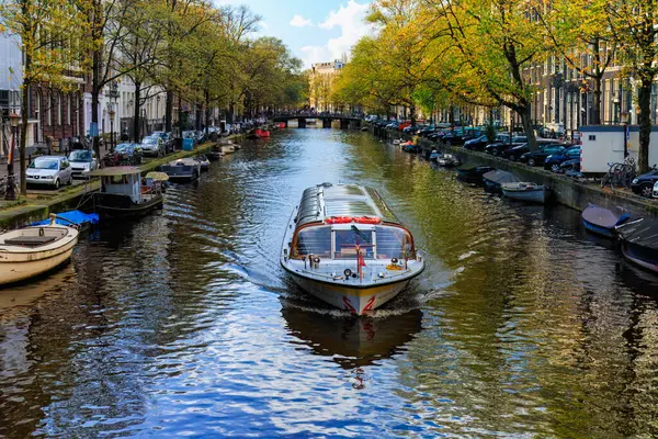 Amsterdam Nedherlands Novembre 2017 Skyline Del Centro Città Con Case Immagini Stock Royalty Free