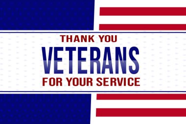 Teşekkürler, Gaziler Duvar Kağıdı, Amerikan bayrağının yıldızları ve kırmızı çizgileri. Gaziler Günü konsepti.