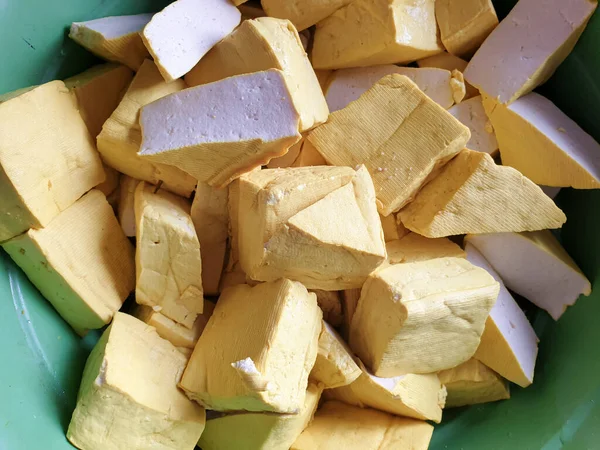 印尼传统食品生黄豆腐 — 图库照片